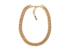 4260694961414 - Collier FIRETTI Halsschmuck Gliederkette Halsketten Gr Metall Länge 48 cm Breite 11 mm gelb (gelbgoldfarben) Damen Colliers