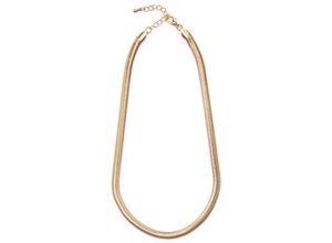 4260694961889 - Collier FIRETTI Halsschmuck Fischgrätglieder Halsketten Gr Metall Länge 46 cm Breite 6 mm gelb (gelbgoldfarben) Damen Colliers