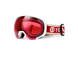 4260695633594 - Ski- und Snowboard-Brille rot matt weiß BLACK RUN