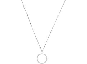 4260695685623 - Kette mit Anhänger Schmuck Geschenk Karma Anhänger Halsketten Gr Edelstahl Länge 55 cm silberfarben (edelstahlfarben) Damen