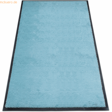 4260698252044 - Schmutzfangmatte miltex Eazycare Style eckig antistatisch UV-beständig waschbar High-Twist-Nylon & Niltrilgummi 850 x 1500 mm pastellblau