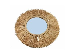 4260700650462 - Spetebo - Wandspiegel mit Bast Rahmen - 57cm - Deko Raphia Hänge Flur Spiegel rund Bad 4260700650462 - Spetebo - Wandspiegel mit Bast Rahmen - 57cm - Deko Raphia Hänge Flur Spiegel rund Bad