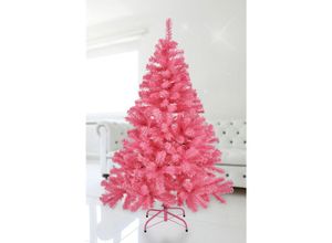 4260700651841 - Spetebo - Künstlicher Weihnachtsbaum groß - 180 cm   rosa - Kunst Tannenbaum Christbaum inklusive Baumständer