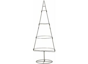 4260700653722 - Spetebo - Metall Aufsteller Tannenbaum braun - 111 cm   rund - Deko Ständer Weihnachts Christ Baum zum dekorieren