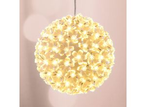 4260700653869 - Spetebo - led Deko Kugel Lichterball - 100 warmweiße LEDs - ø 15 cm Strom betrieben