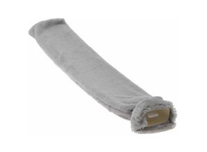 4260700654385 - Spetebo - Wärmflasche extra lang in Schlauchform - 74 cm   2 l - grau Fleece Bezug Nacken Schulter Arme Wärme Kissen