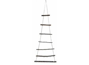 4260700654484 - Spetebo - Hänge Tannen Baum - mit 7 Ästen   118 cm - Weihnachts Winter Wand Deko