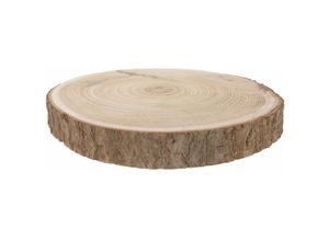 4260700657263 - Echtholz Baumscheibe natur - Ø 23-28 cm - Holzscheibe zum Dekorieren Bemalen oder Brandmalen