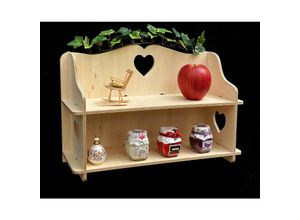 4260700961551 - Wandregal aus Holz hell Hängeregal 96155 Wandorganizer mit Ablagefach 40 cm Aufbewahrungsregal hängend - Dandibo