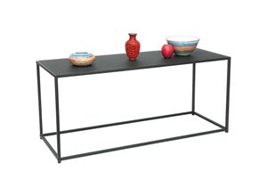 4260700964705 - Dandibo - Couchtisch Schwarz Metall Eckig 110x50x40 cm Beistelltisch Wohnzimmer 96470 Tisch Sofatisch Wohnzimmertisch Modern