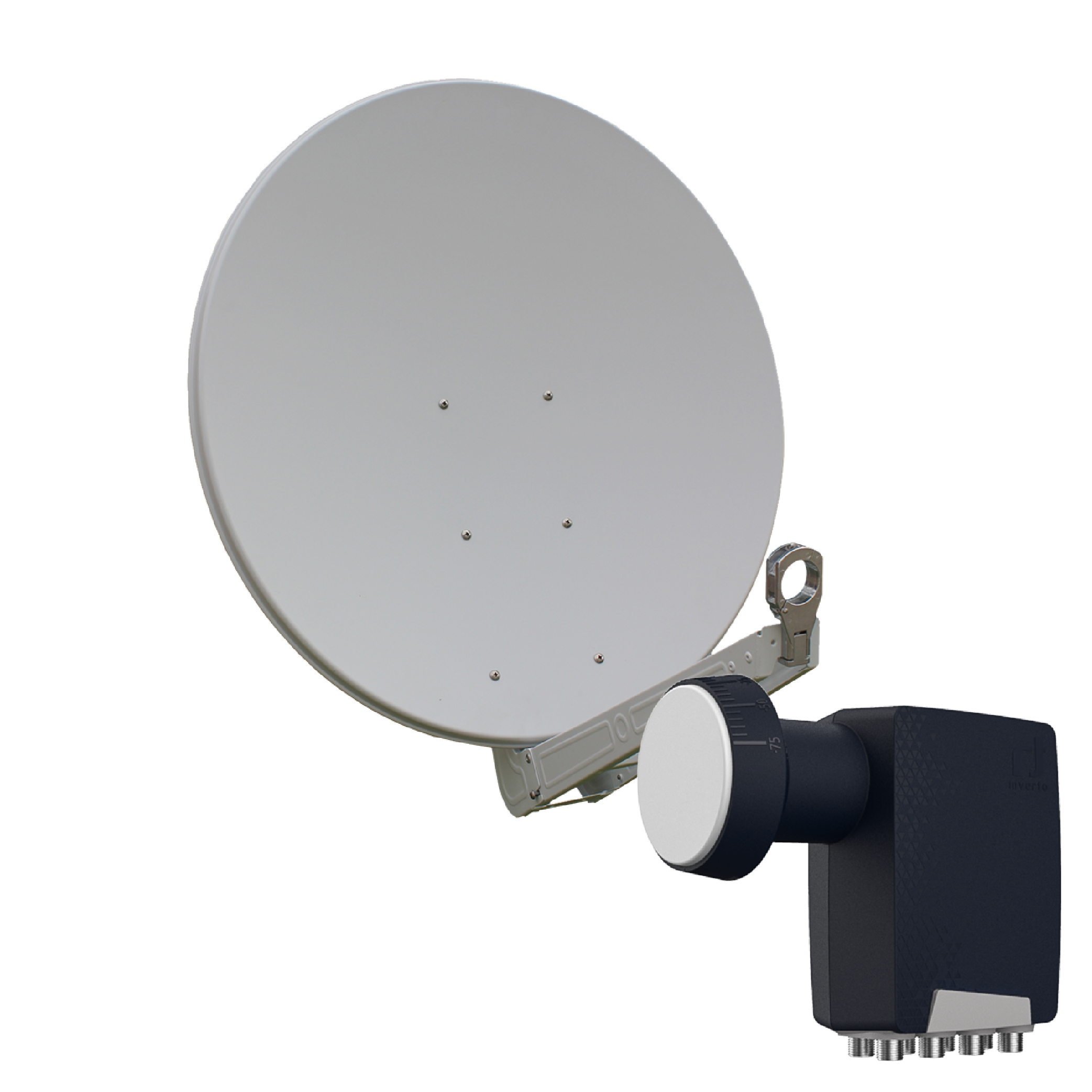 4260704121029 - OP 85 SE - Alu-Antenne - weiß - 8 Teilnehmer mit Octo-LNB