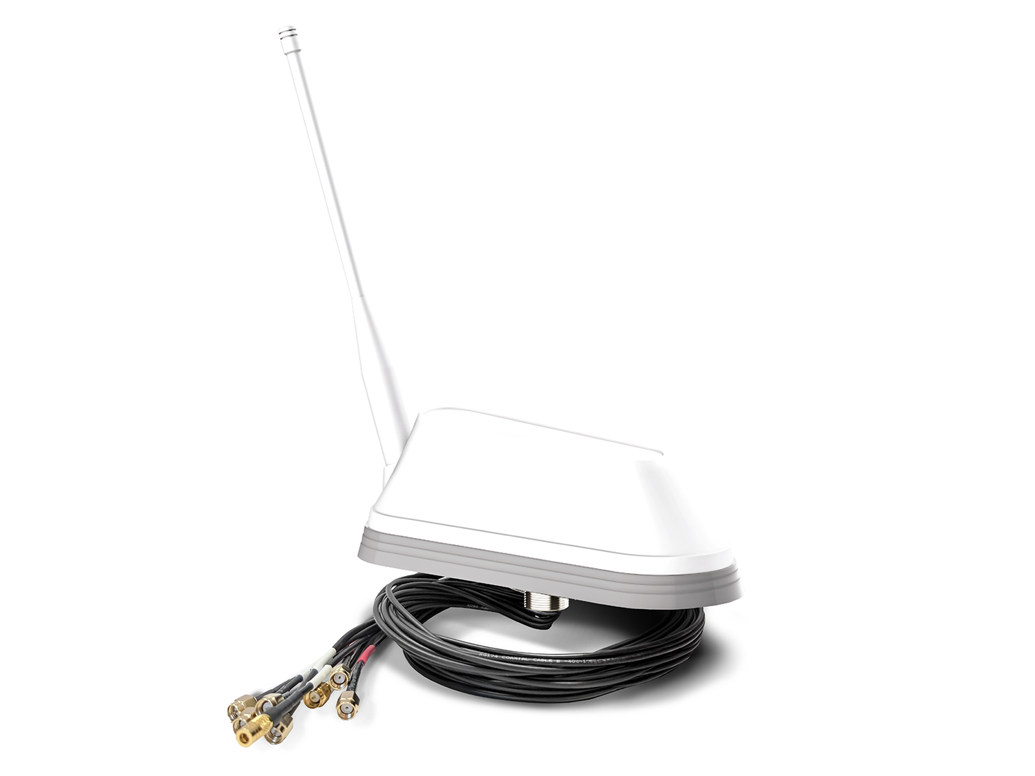 4260704122439 - SHARK Dachantenne weiß (5G   4G   WLAN   GPS DAB+ 1 m Kabel)