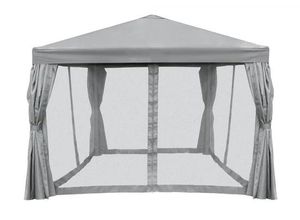 4260709031798 - bellavista - Home&Garden® Partyzelt Aluminium-Stahl Pavillon 3x3m Deluxe grau m