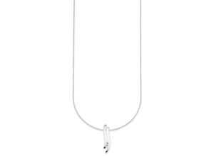 4260710530129 - Kette mit Anhänger BRUNO BANANI Schmuck Geschenk Silber 925 Halsschmuck Halskette Ankerkette Halsketten Gr Silber 925 (Sterlingsilber) Länge 45 cm bunt (silberfarben weiß) Damen mit Zirkonia (synth)