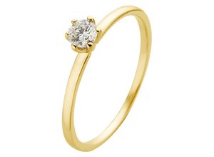 4260710531706 - Fingerring PHÖNIX Schmuck Geschenk Gold 333 Damenring Solitär LIEBE Fingerringe Gr 48 023 ct SI = kleine Einschlüsse Gelbgold 333-Diamanten 15 mm gelb (gelbgoldfarben) Damen Diamantringe Made in Germany - mit Brillant