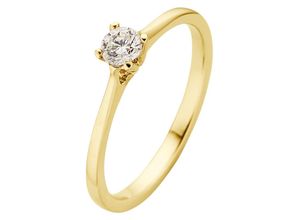 4260710531812 - Fingerring PHÖNIX Schmuck Geschenk Gold 333 Damenring Solitär LIEBE Fingerringe Gr 48 025 ct SI = kleine Einschlüsse Gelbgold 333 19 mm gelb (gelbgoldfarben) Damen Fingerringe Goldring mit oder ohne Brillant - Made in Germany