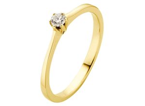 4260710532055 - Fingerring PHÖNIX Schmuck Geschenk Gold 333 Damenring Solitär LIEBE Fingerringe Gr 50 01 ct SI = kleine Einschlüsse Gelbgold 333-Diamanten 21 mm gelb (gelbgoldfarben) Damen Diamantringe Made in Germany - mit Brillant