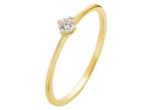 4260710532147 - Fingerring PHÖNIX Schmuck Geschenk Gold 333 Damenring Solitär LIEBE Fingerringe Gr 48 01 ct SI = kleine Einschlüsse Gelbgold 333 13 mm gelb (gelbgoldfarben) Damen Fingerringe Goldring mit oder ohne Brillant - Made in Germany