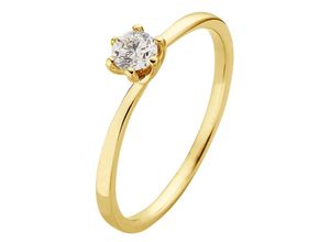 4260710532352 - Fingerring PHÖNIX Schmuck Geschenk Gold 333 Damenring Solitär LIEBE Fingerringe Gr 48 025 ct SI = kleine Einschlüsse Gelbgold 333 15 mm gelb (gelbgoldfarben) Damen Fingerringe Goldring mit oder ohne Brillant - Made in Germany