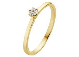 4260710532680 - Fingerring PHÖNIX Schmuck Geschenk Gold 333 Damenring Solitär LIEBE Fingerringe Gr 48 01 ct SI = kleine Einschlüsse Gelbgold 333-Diamanten 15 mm gelb (gelbgoldfarben) Damen Diamantringe Made in Germany - mit Brillant