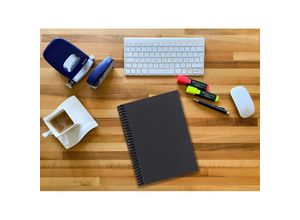 4260714546768 - A 4 Notizbuch Luxury 80 Seiten SCHWARZ ONYX GLITTER-OPTIK punktiert 10x10mm