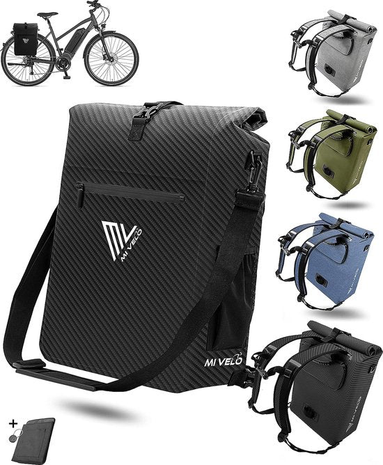 4260714830225 - MIVELO Fahrradtasche für Gepäckträger - 3-in-1 Gepäckträgertasche Rucksack Umhängetasche - 100% wasserdicht und PVC-frei - Fahrradtasche mit abnehmbarer Laptoptasche 4260714830225 - MIVELO Fahrradtasche für Gepäckträger - 3-in-1 Gepäckträgertasche Rucksack Umhängetasche - 100% wasserdicht und PVC-frei - Fahrradtasche mit abnehmbarer Laptoptasche
