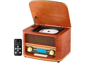 4260716010090 - Retro Nostalgie Holz Radio CD MP3 USB Player Nostalgieradio