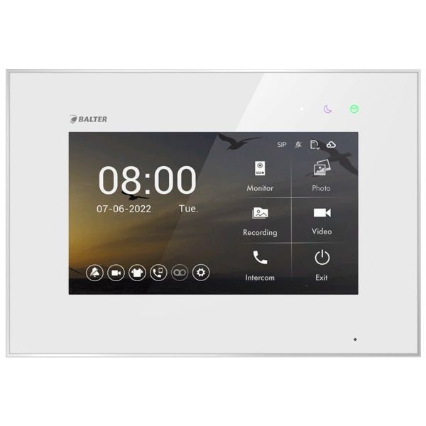 4260718662389 - BALTER EVO HD 7 Videostation Weiß (Touchscreen HD-Bildschirm 2-Draht BUS Plexiglas)