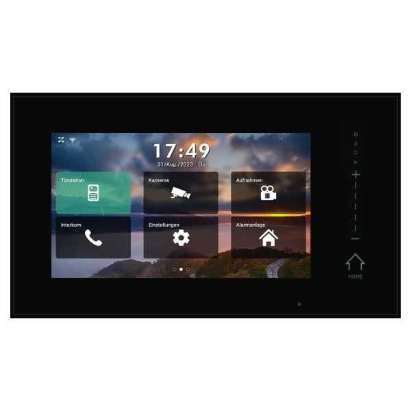 4260718662921 - BALTER ERA 7 IP WiFi Touchscreen HD Monitor Schwarz (IP über 2-Draht BUS iOS + Android App)