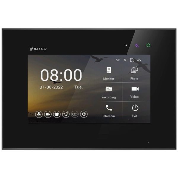 4260718663645 - BALTER EVO HD 7 Videostation Schwarz (Touchscreen HD-Bildschirm 2-Draht BUS Plexiglas)