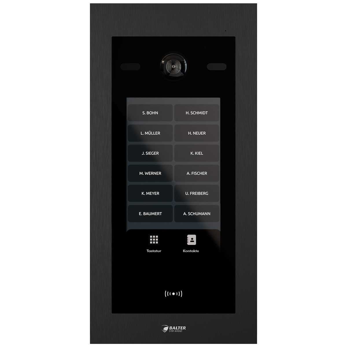 4260718664505 - BALTER EVO HD Touch Türstation Schwarz (7 Touchdisplay FHD IP 2-Draht bis zu 1000 Teilnehmer)