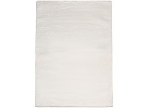 4260720628281 - Teppich Hochflor - Kuschelweich Samtweich Einfarbig Uni Farben Weiß 80 x 150 cm
