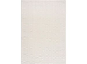 4260720629400 - Teppich-Wohnzimmer Einfarbig Flachflor Soft Zick Zack Hoch Tief Effekt Weiß 80 x 150 cm