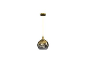 4260728991363 - Pendelleuchte Hängeleuchte Mariopa P1 Gold E27 Metall + Glas Ø 20 cm 11160