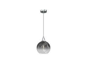 4260728991691 - Pendelleuchte Hängeleuchte Mariopa P1 Silber E27 Metall + Glas Ø 20 cm 11191