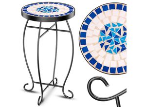 4260729116222 - KESSER® Mosaiktisch Bistrotische Blumenhocker Rund 60 x 34 cm Metall Mosaik Beistelltisch Balkontisch Gartentische Terrassentisch Balkon Steinmosaik Garten Gartentisch Indoor Outdoor 4260729116222 - KESSER® Mosaiktisch Bistrotische Blumenhocker Rund 60 x 34 cm Metall Mosaik Beistelltisch Balkontisch Gartentische Terrassentisch Balkon Steinmosaik Garten Gartentisch Indoor Outdoor