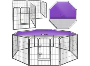 4260729116499 - LovPet Welpenlaufstall Freilaufgehege Welpenauslauf Hundelaufstall Tierlaufstall Hunde mit Tür und wetterfester laufstall Für Hund Katze Welpe Kaninchen Meerschweinchen