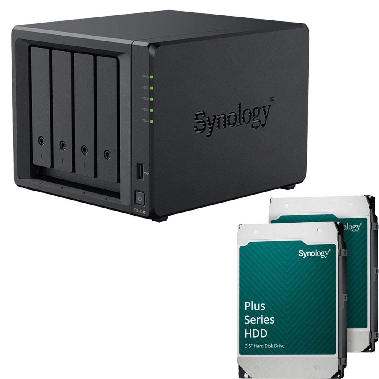 4260730619774 - DiskStation DS423+ 4 Einschübe NAS-Server Leergehäuse (DS423+) + 24 TB Plus (2x 12TB) 4260730619774 - DiskStation DS423+ 4 Einschübe NAS-Server Leergehäuse (DS423+) + 24 TB Plus (2x 12TB)
