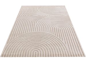 4260731882498 - Designteppich ELLE DECORATION Panglao Teppiche Gr B L 200 cm x 290 cm 14 mm 1 St beige (creme beige) Esszimmerteppiche softer Kurzflor Hoch-Tief-Effekt robust & pflegeleicht Scandi-Look Bestseller