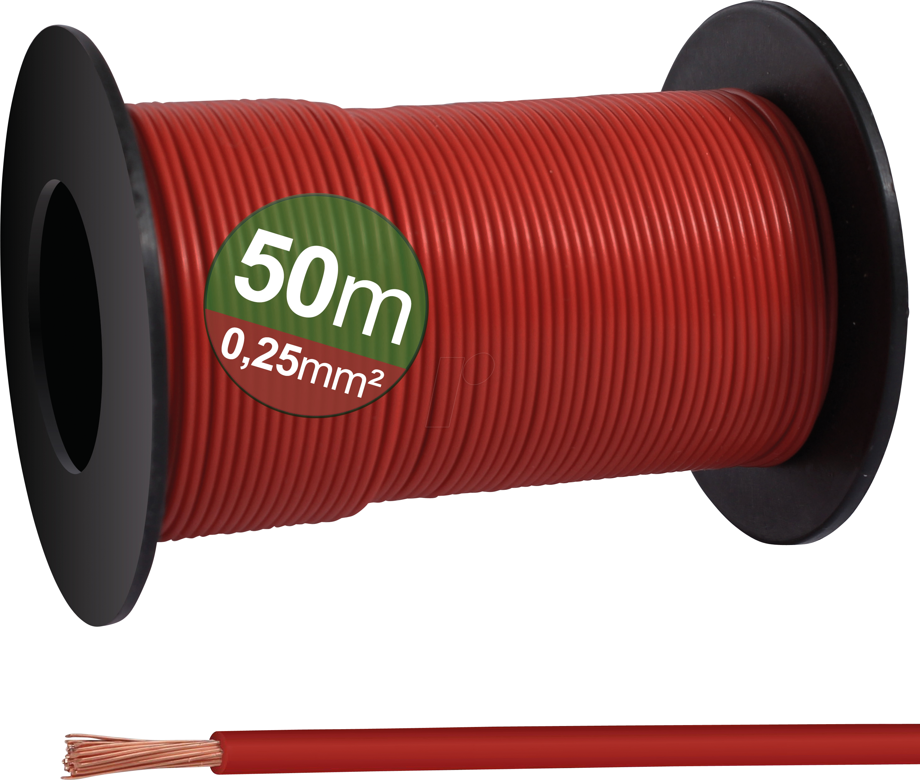 4260732283010 - QUAD 23CW022 - Schaltlitze 025 mm² rot 50m Spule