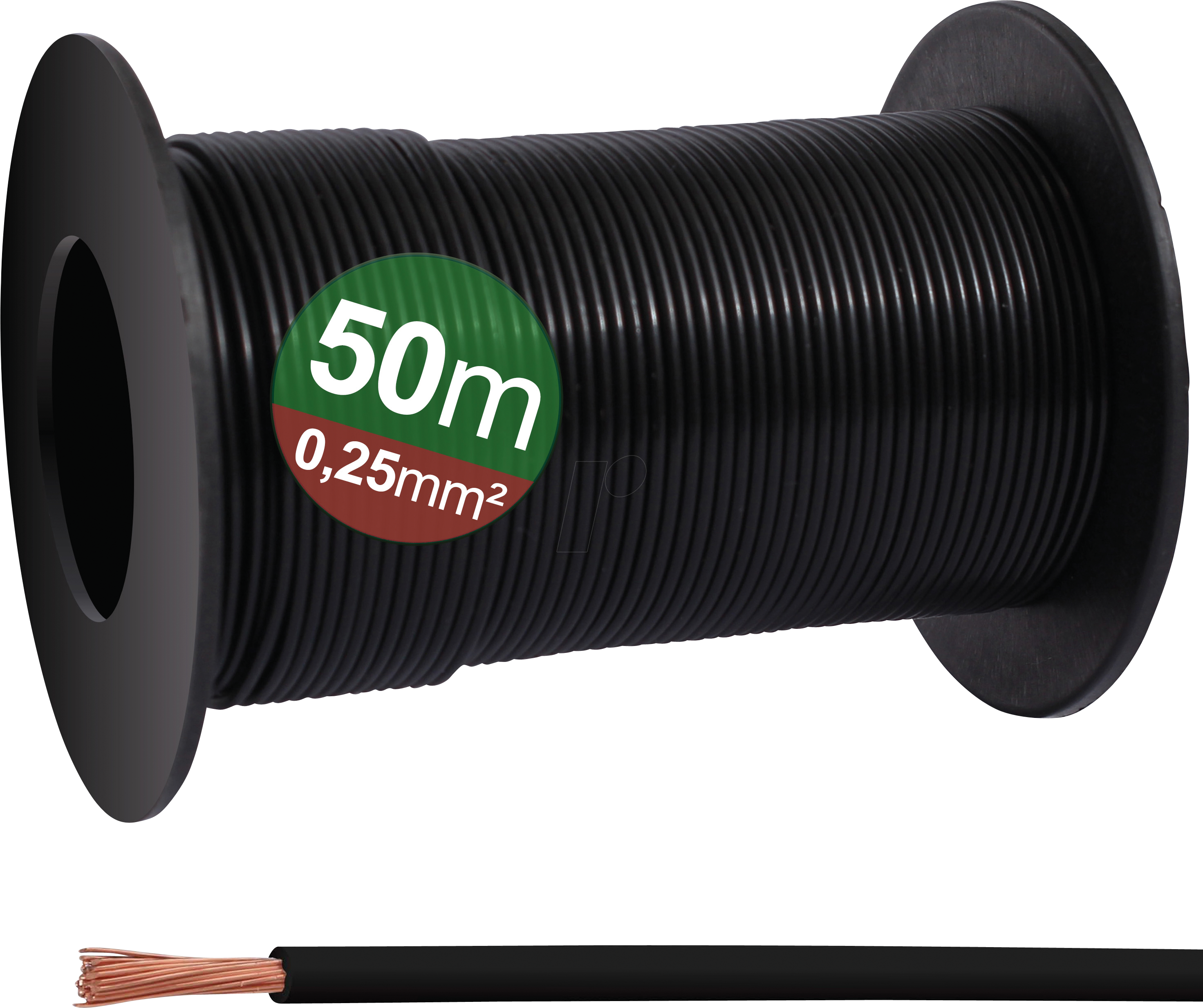 4260732283027 - QUAD 23CW023 - Schaltlitze 025 mm² schwarz 50m Spule