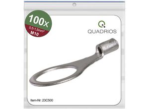 4260732284727 - 23C500 Ringkabelschuh Querschnitt (max)=15 mm² Loch-Ø=105 mm Unisoliert 100 St - Quadrios