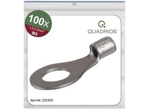 4260732284758 - 23C503 Ringkabelschuh Querschnitt (max)=25 mm² Loch-Ø=65 mm Unisoliert 100 St - Quadrios