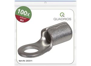 4260732284833 - 23C511 Ringkabelschuh Querschnitt (max)=6 mm² Loch-Ø=43 mm Unisoliert 100 St - Quadrios