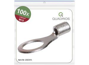 4260732284871 - 23C515 Ringkabelschuh Querschnitt (max)=6 mm² Loch-Ø=105 mm Unisoliert 100 St - Quadrios