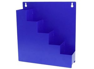 4260732285373 - 23CA254 Kabelbinder-Ordnungsbox-Wandhalter Blau 5 Fächer (L x B x H) 30 x 8 x 32 cm