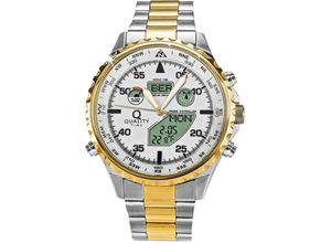 4260736031105 - QT Herren Funk-Solaruhr World Timer Boston (Farbe bicolor)