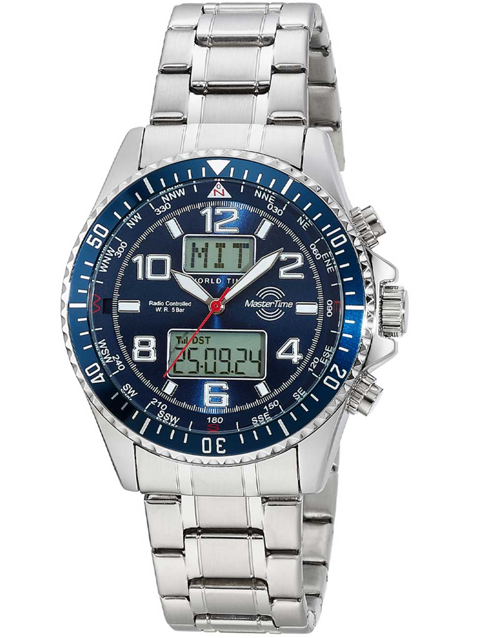 4260736035011 - Master Time MTGA-10922-32M Herrenuhr Funk World Timer 44mm 5ATM 4260736035011 - Master Time MTGA-10922-32M Herrenuhr Funk World Timer 44mm 5ATM