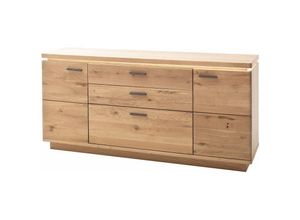 4260740462537 - Sideboard Balkeneiche geölt teilmassiv 180 cm - BARCELONA - Die Möbelfundgrube