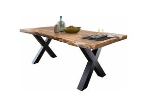 4260740465248 - Esstisch Baumkantentisch 180 cm massiv Mango - tomaso - Die Möbelfundgrube